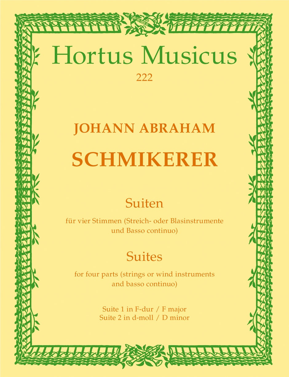 Schmikerer, Suiten (2Vn,Va/Vn,Bc) (Barenreiter)