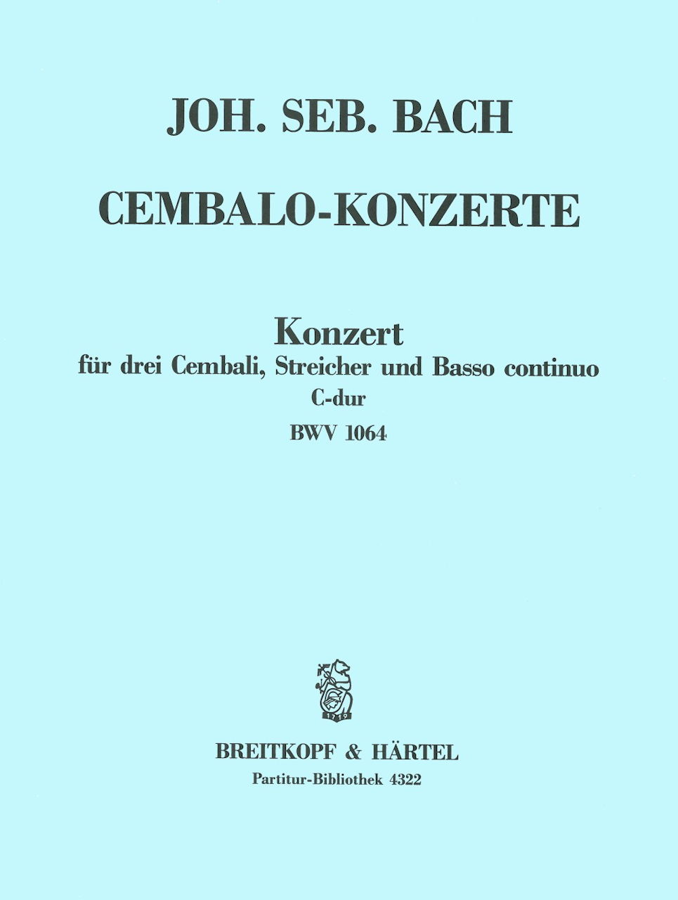 Bach, Concerto BWV 1064, C-dur (Breitkopf)