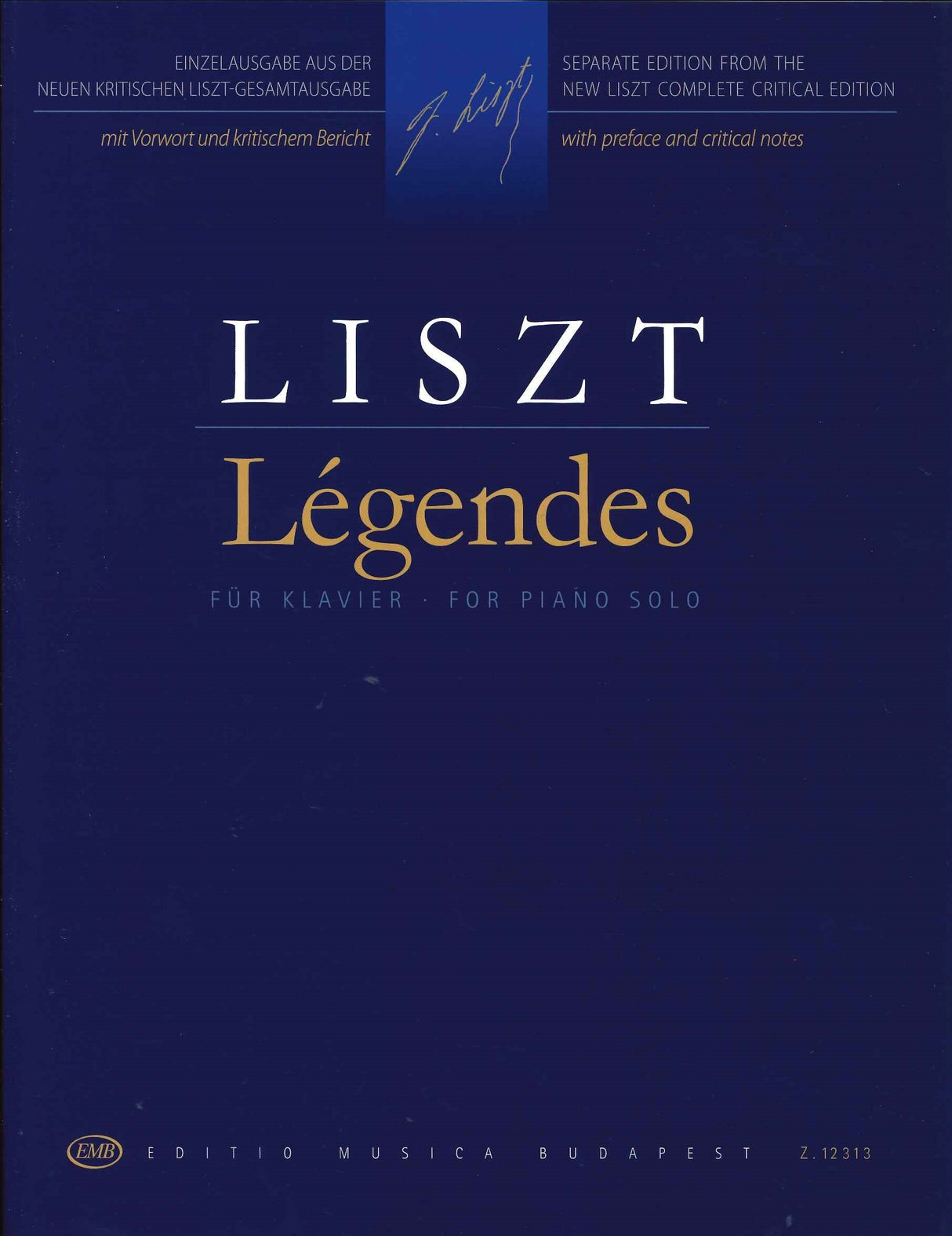 Liszt, Legendes S 175 (rev.) (Editio Musica Budapest)
