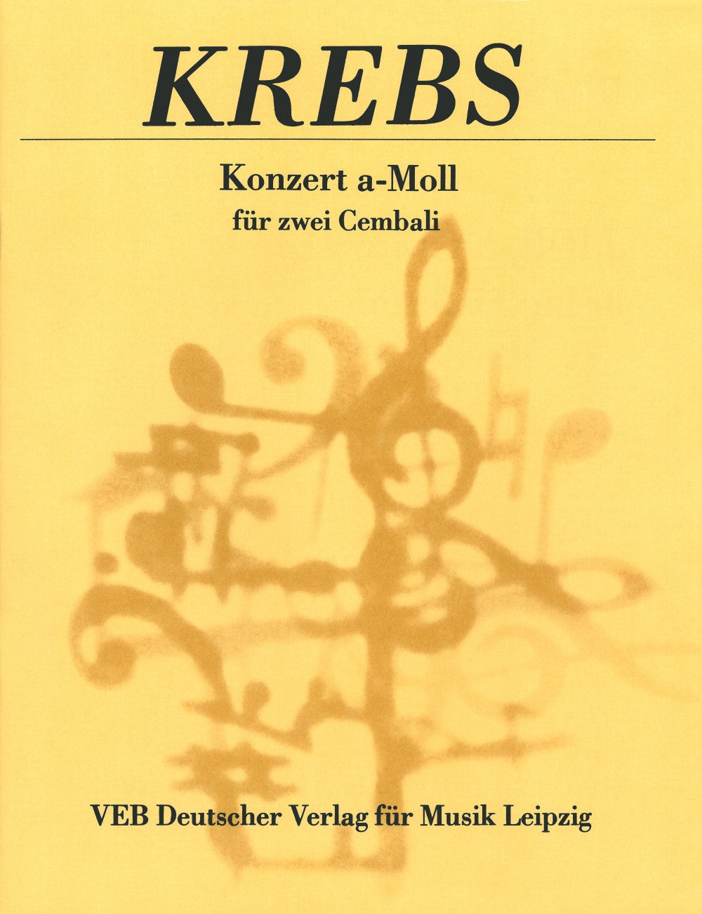 Krebs, Concerto in a (2Cemb) (Deutscher Verlag fur Musik)