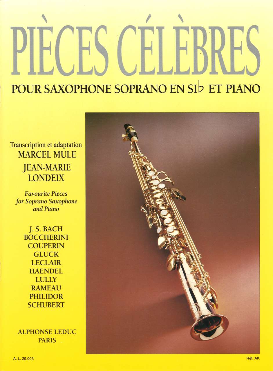 Pieces celebres pour saxophone soprano (Leduc)