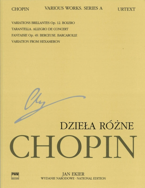 Chopin, A/12 Various Works (Ekier) (PWM)