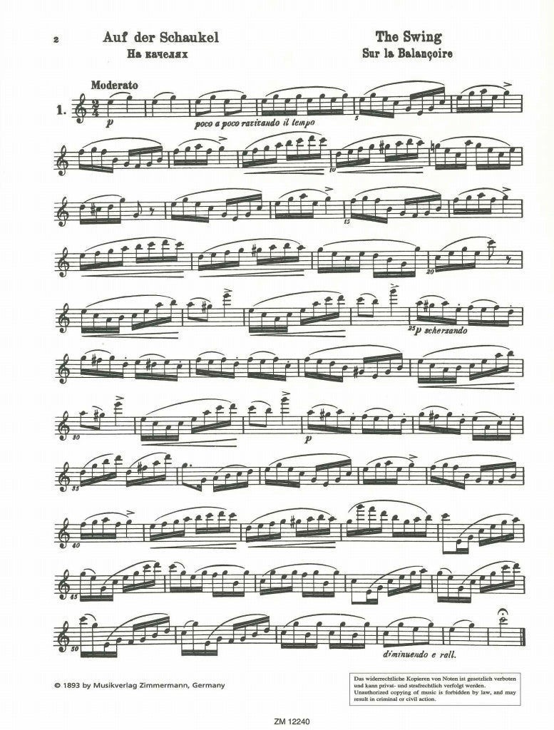 Kohler, 25 Romantische Etuden op. 66 (Zimmermann)
