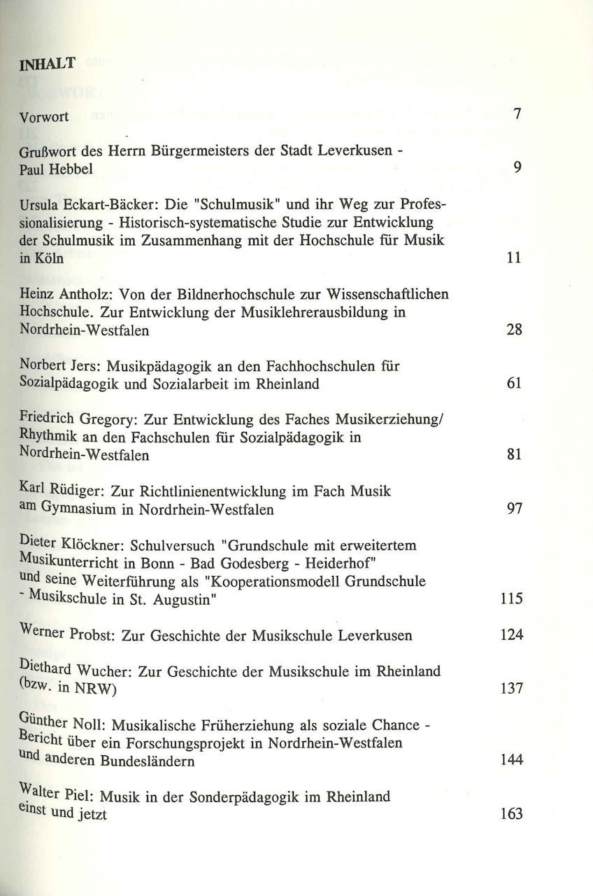Musikpadagogik im Rheinland (Merseburger)
