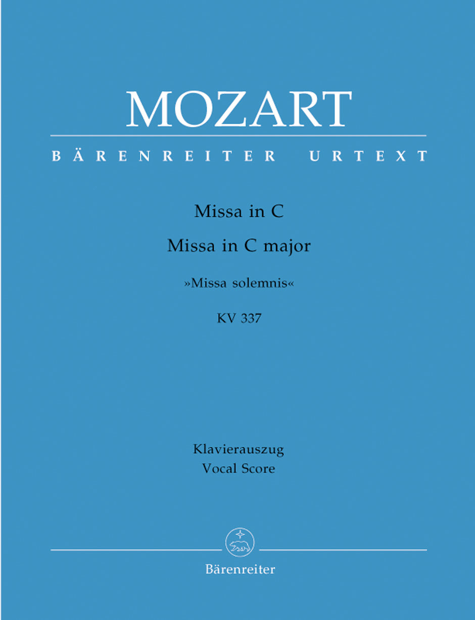 Mozart, Missa solemnis KV 337 (Barenreiter)