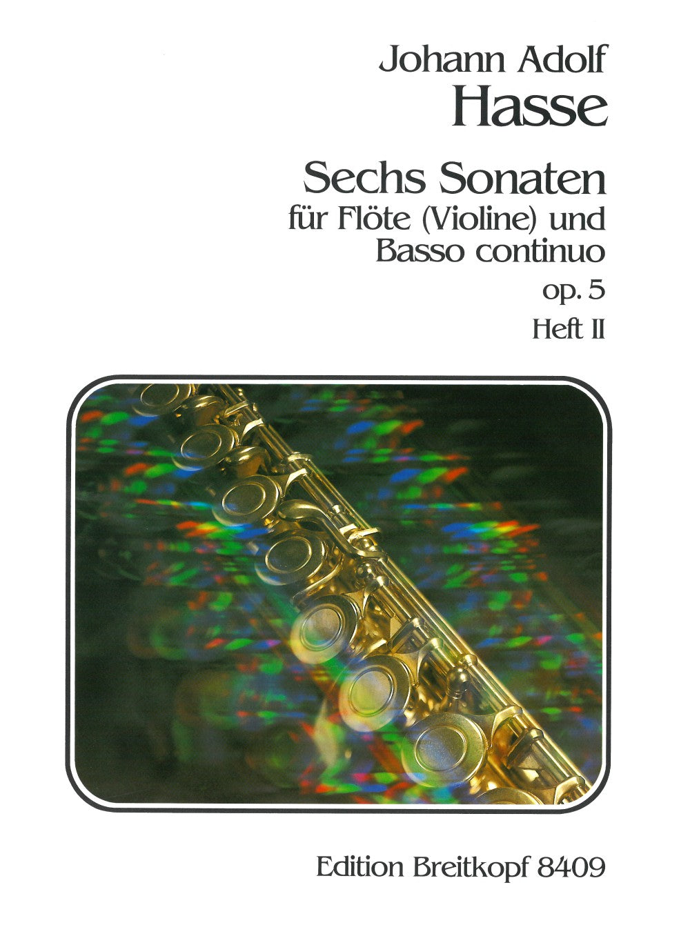 Hasse, 6 Sonaten op.5, 2 (Fl/Bc) (Breitkopf)