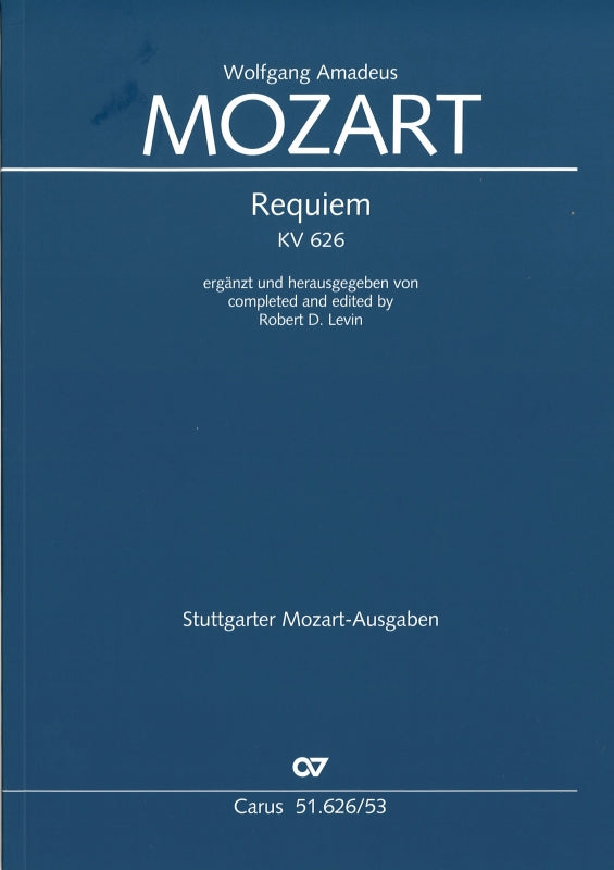 Mozart, Requiem KV 626 (Levin) (Carus)