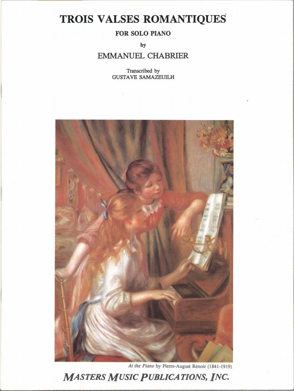 Chabrier, 3 Valses romantiques (Masters Music)
