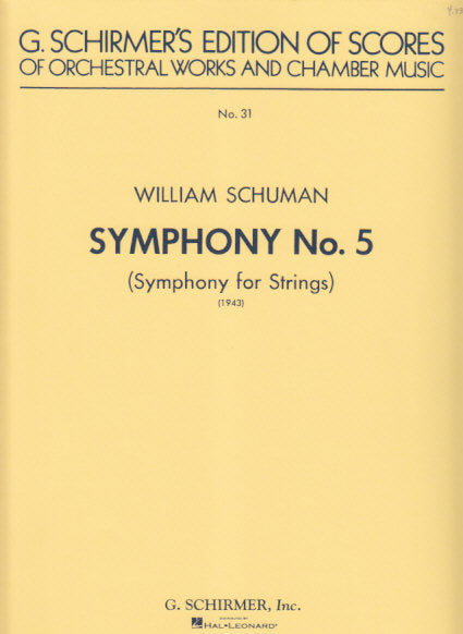 Schuman,W., Symphony No. 5 (1943) (G.Schirmer)