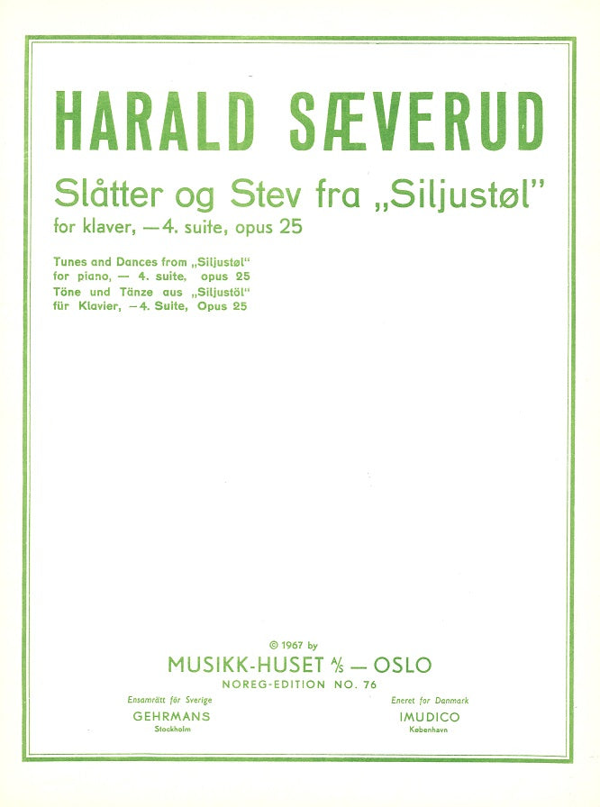 Saeverud, Slatter og Stev 4 op.25 (1966) (Musikk-Huset)