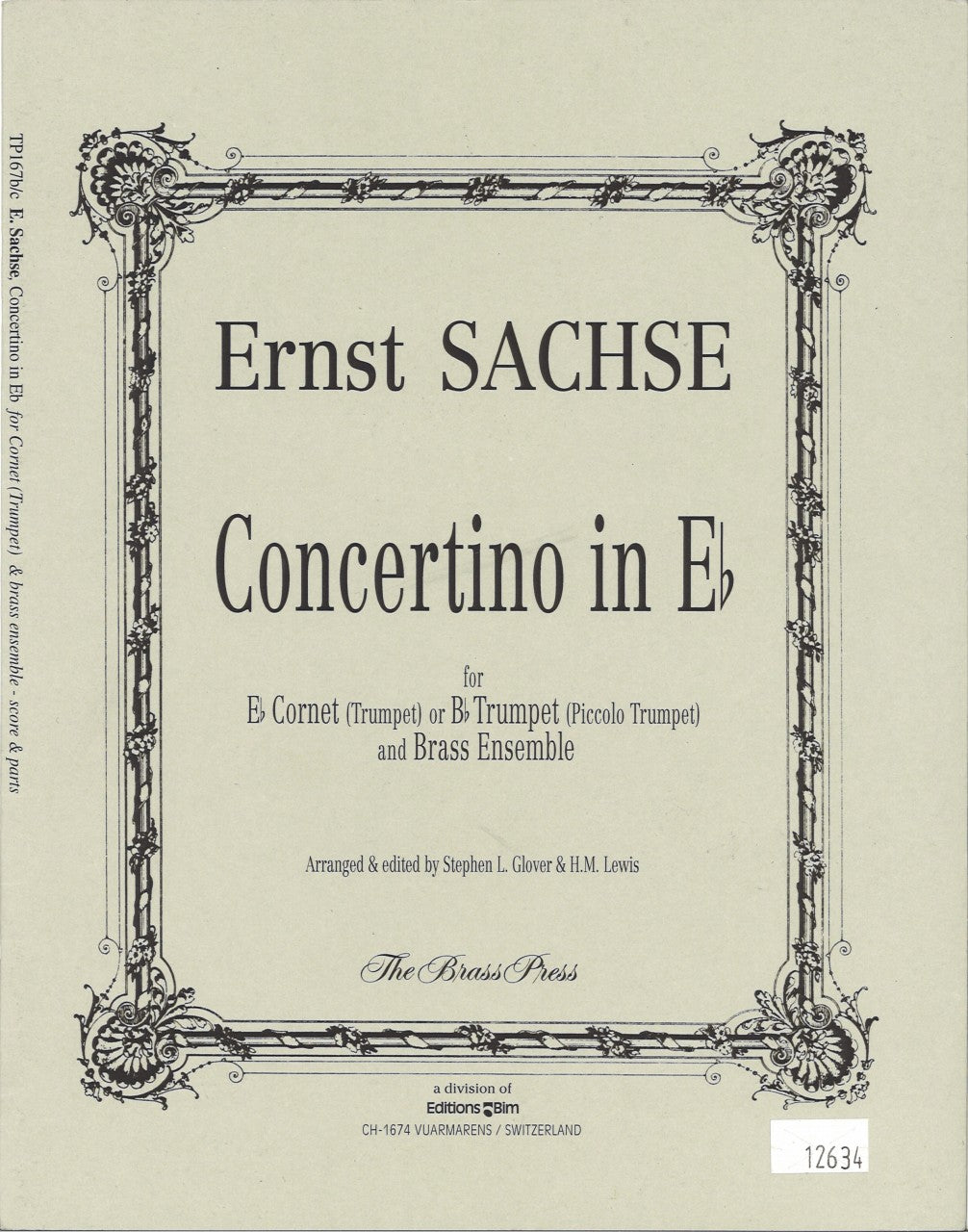 Sachse, Concertino for Cnt. & Brass Band (Brass Press/Bim)