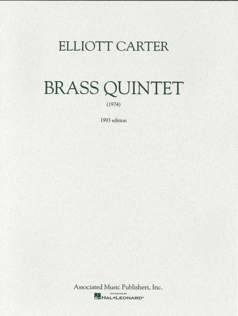 Carter, Brass Quintet (1974/93) (AMP)