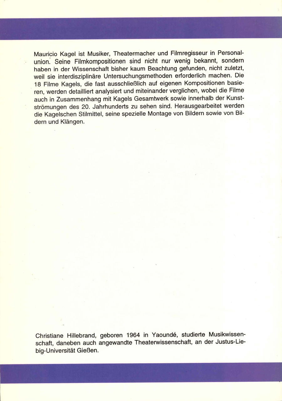 Hillebrand, Film als totale Komposition (Peter Lang)