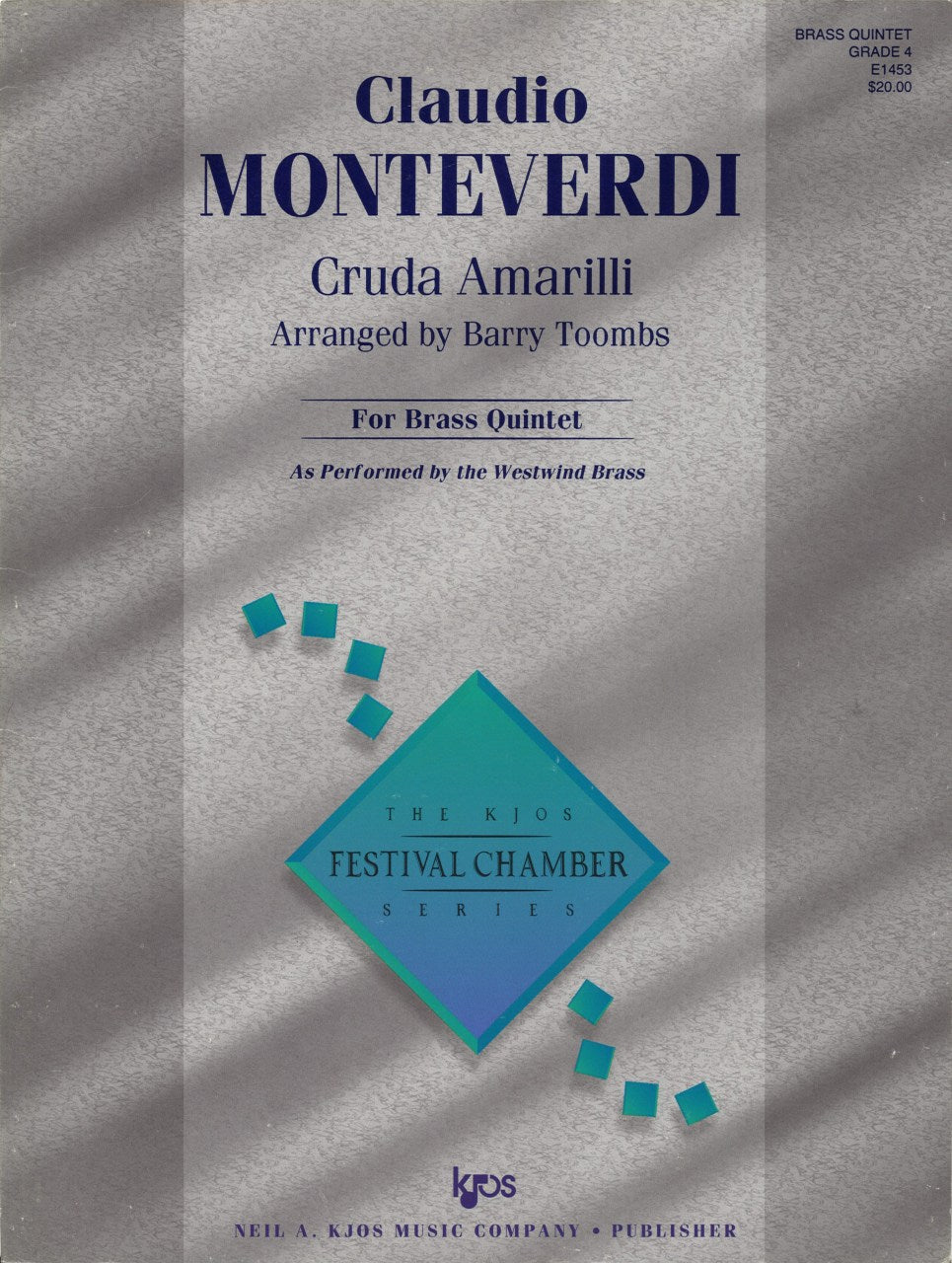 Monteverdi, Cruda Amarilli (Toombs) (Kjos)