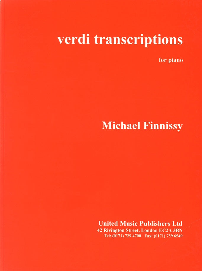 Verdi/Finissy, Verdi Transcriptions 1 (United Music Publishers)