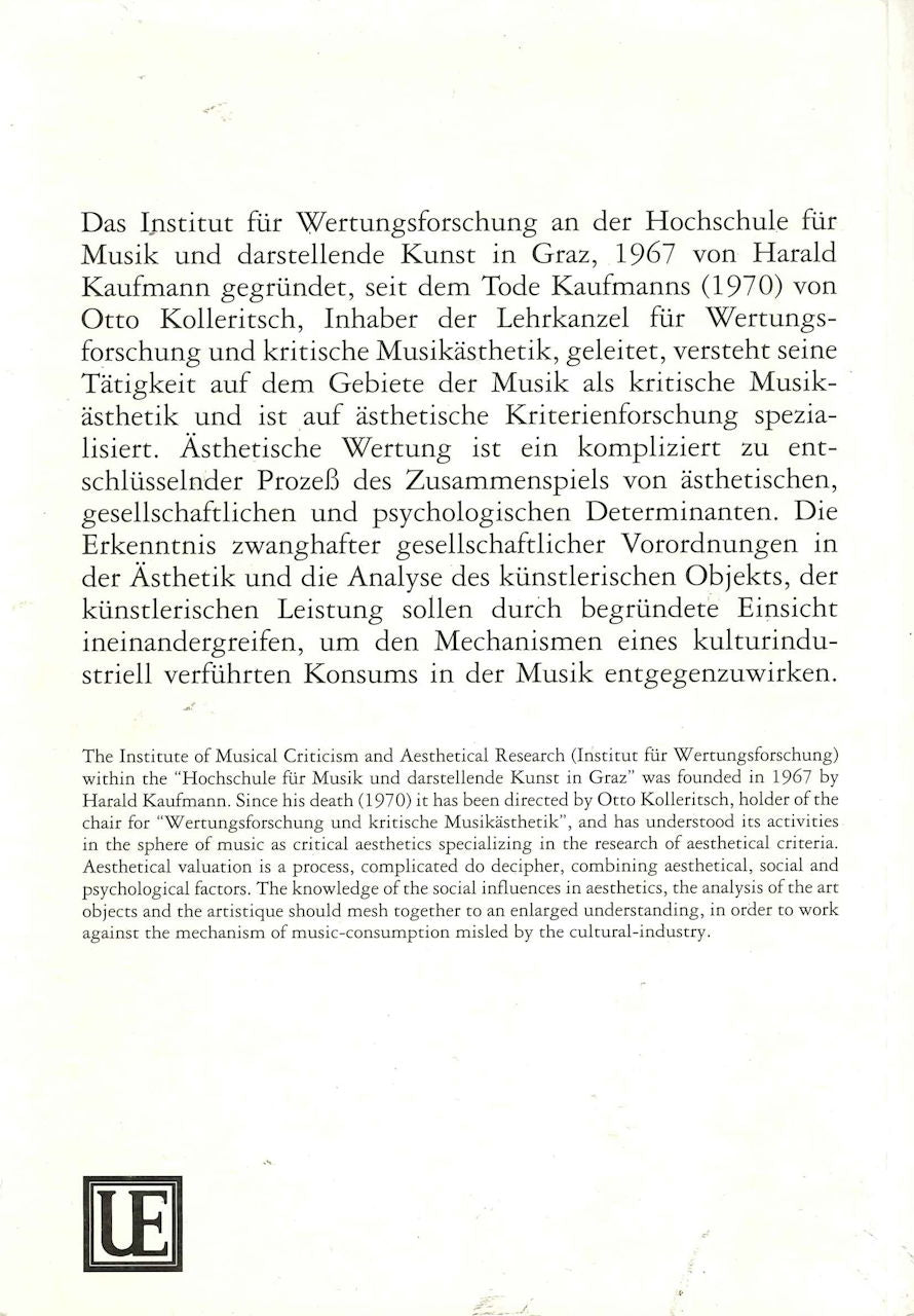 Lass singen, Gesell, lass rauschen (Universal)
