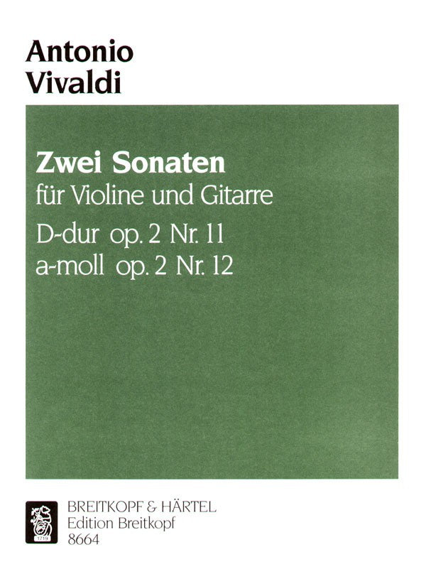 Vivaldi, Sonaten op. 2/11, 12 (Vn,Guit) (Breitkopf)
