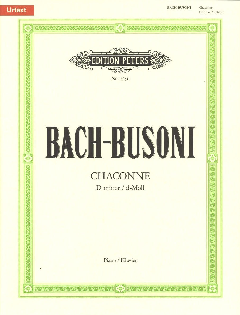 Bach/Busoni, Chaconne (Peters)