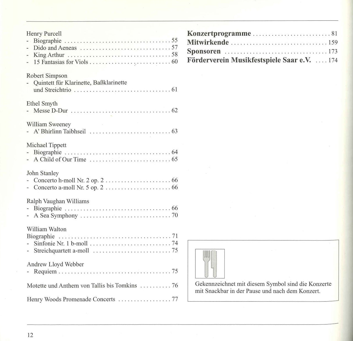 Musikfestspiele Saar 1995 (Pfau)