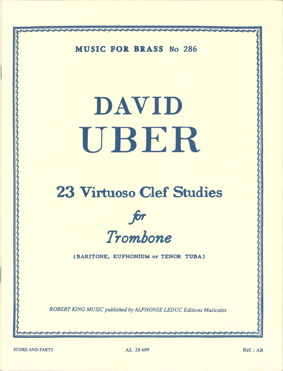 Uber, 23 Virtuoso Clef Studies (Robert King/Leduc)