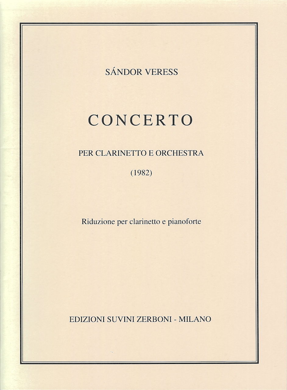 Veress, Concerto (Clarinetto/Pianoforte) (Suvini Zerboni)