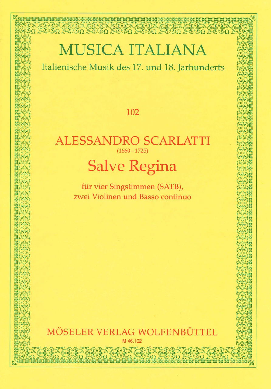 Scarlatti,A., Salve Regina (Partitur) (Moseler)