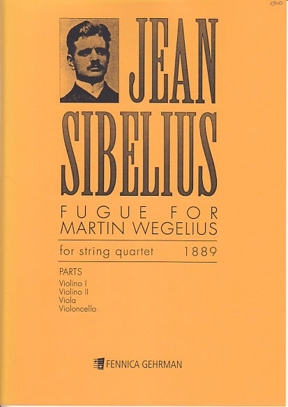 Sibelius, Fugue for Martin Wegelius (Qrt (Fazer/Fennica Gehrman)