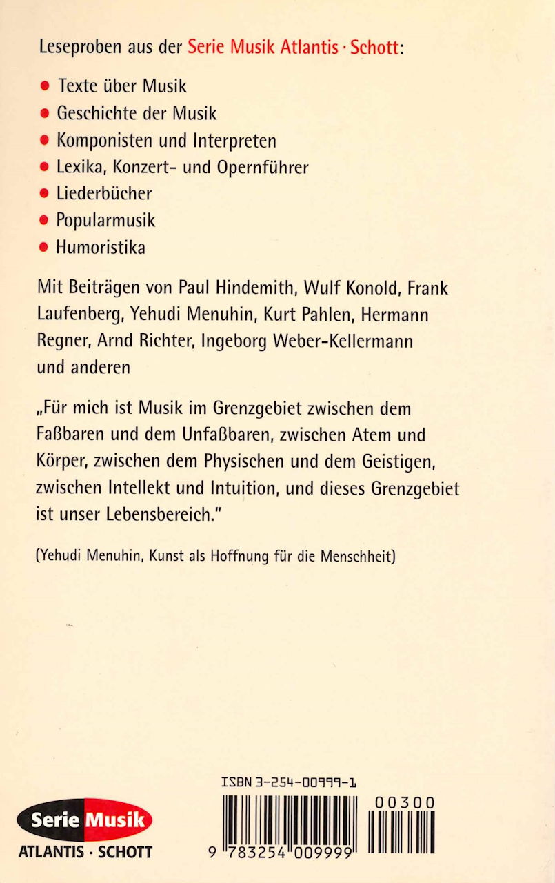 Erlesene Musik (Atlantis/Schott)