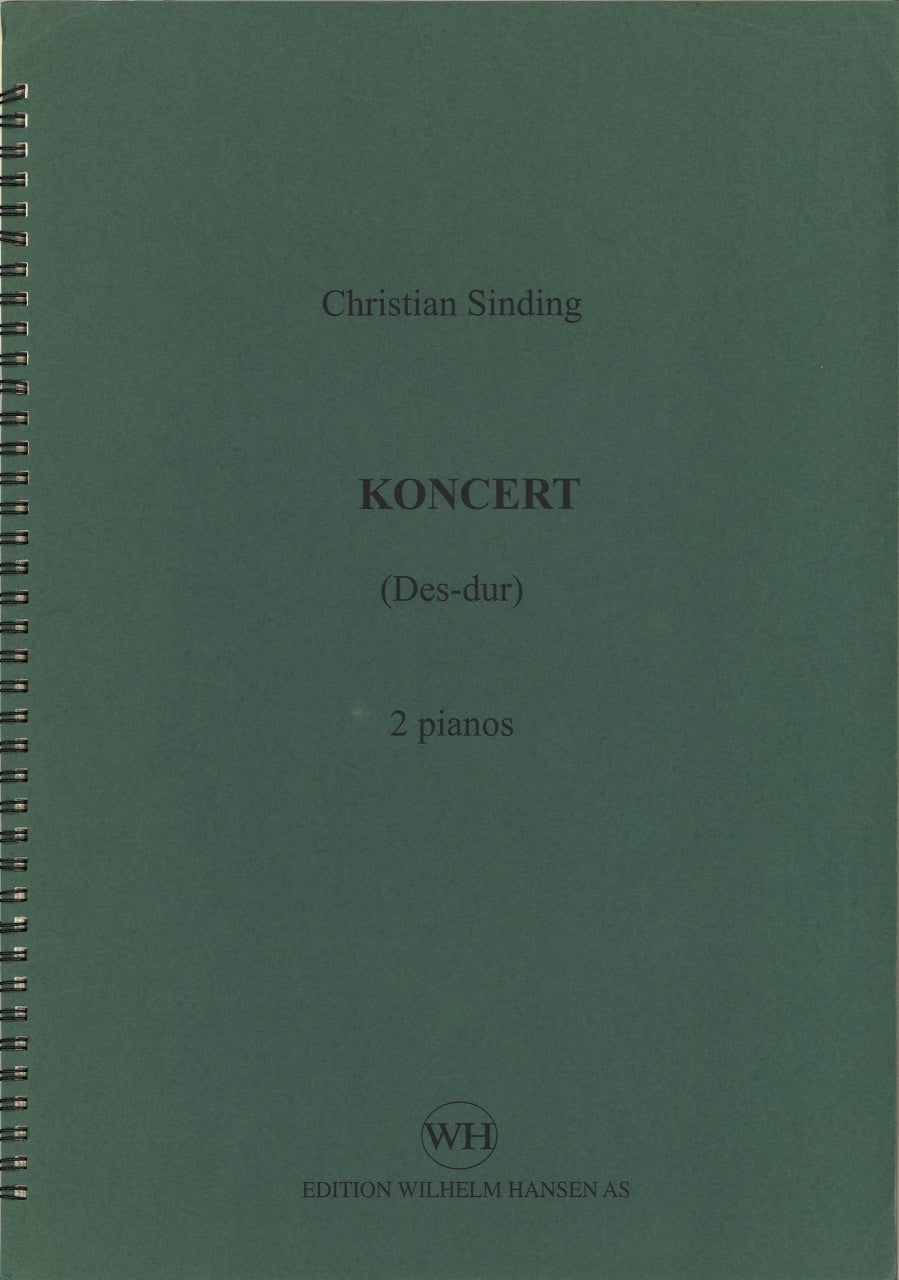 Sinding, Concerto Des-dur op.6(2-Pf Red) (W.Hansen)