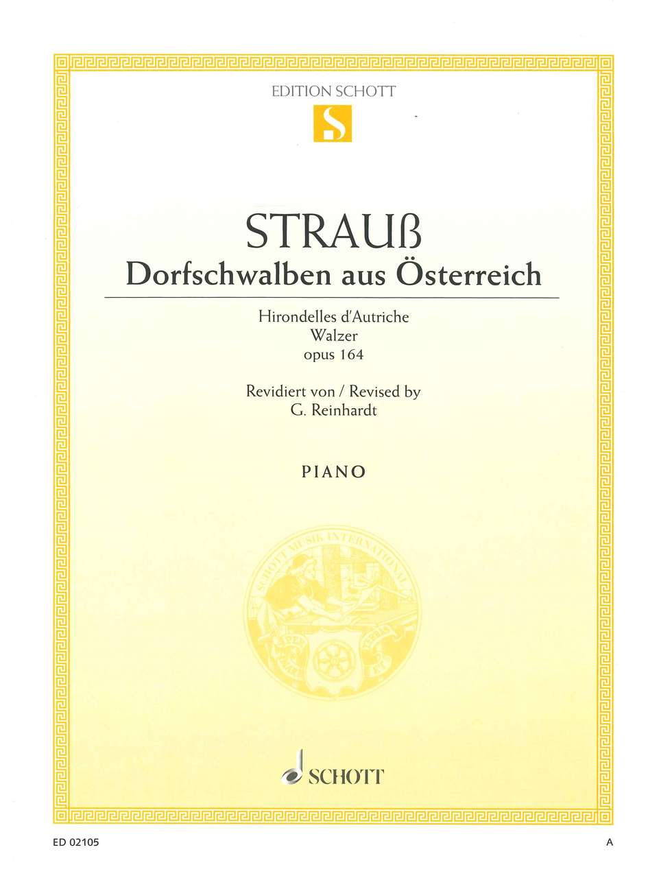 Strauss,Jos., Dorfschwalben aus Osterrei (Schott)