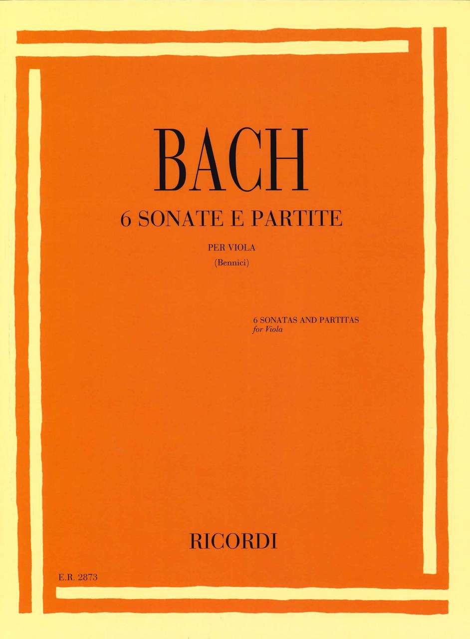 Bach, Sonate e Partite (Bennici) (Ricordi)