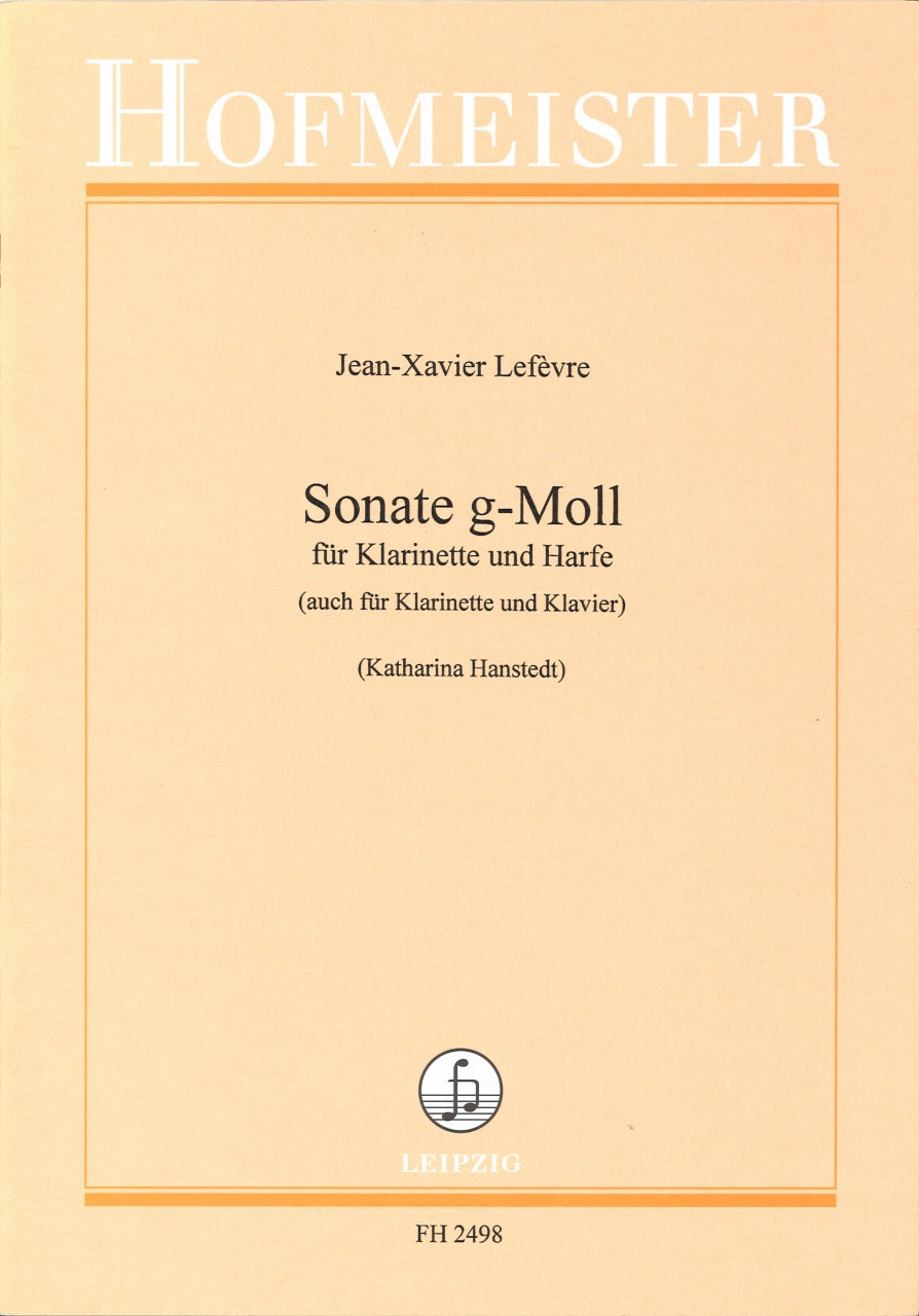 Lefevre, Sonate g-moll (Bb Cl,Hrp/Pf) (Hofmeister)