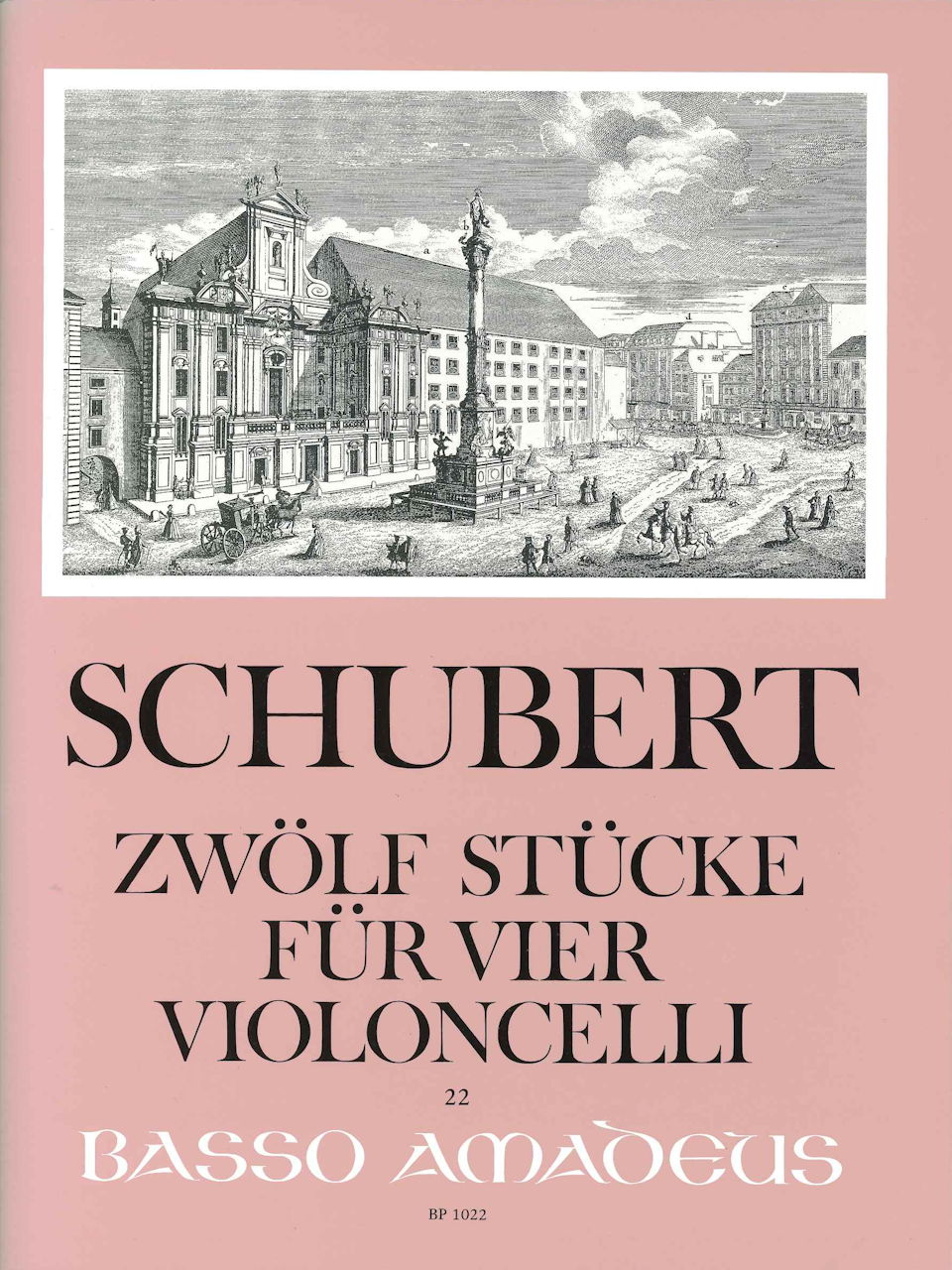 Schubert, 12 Stucke (4Vc) (Beyer) (Amadeus Verlag)