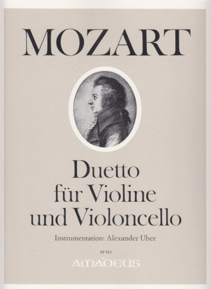 Mozart, Duetto KV 475, 457 (Vc,Vc) (Amadeus Verlag)