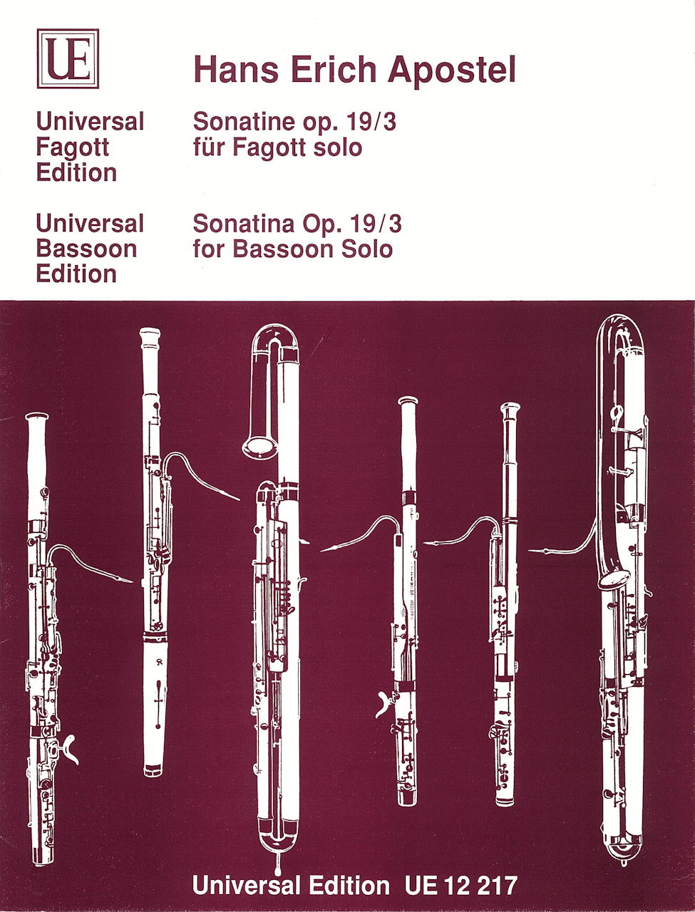 Apostel, Sonatine op.19/3 (Bn solo) (Universal)