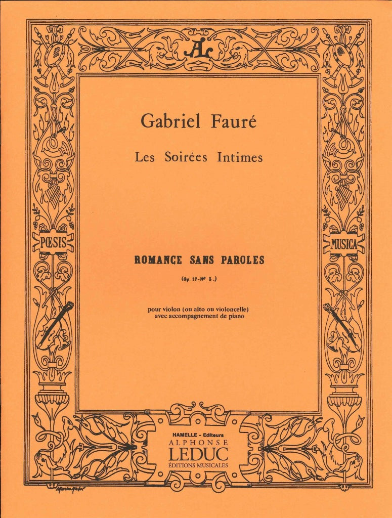 Faure, Romance sans paroles op. 17/3 (Hamelle)