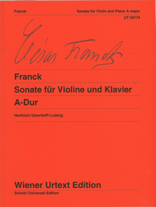 Franck, Sonata in A (Wiener Urtext Edition)