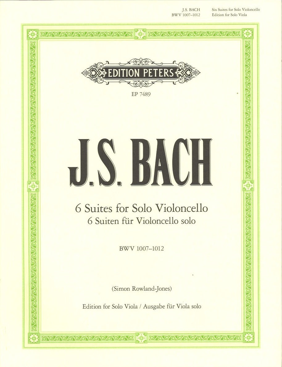 Bach, Suites BWV 1007-1012 (Rowland-Jone (Peters)