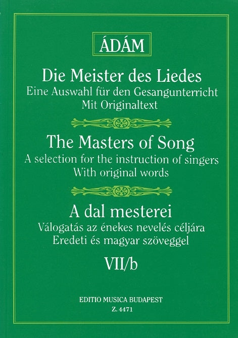 Meister des Liedes 7b: Schubert (High) (Editio Musica Budapest)