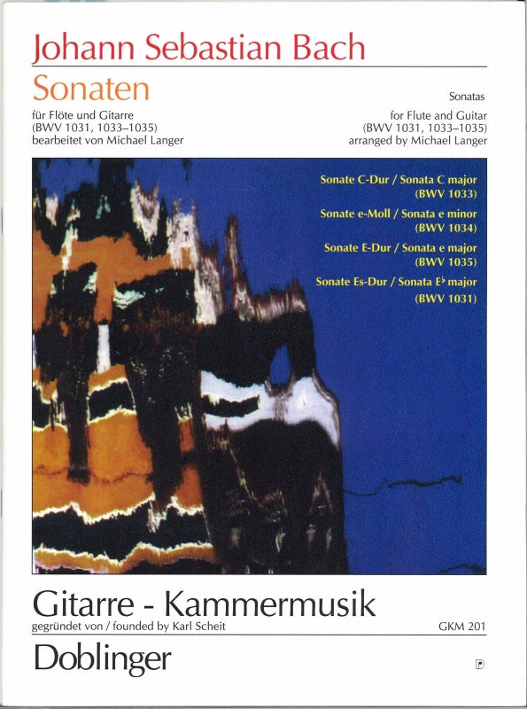 Bach, Sonatas BWV 1031, 1033-35 (Fl,Gui) (Doblinger)