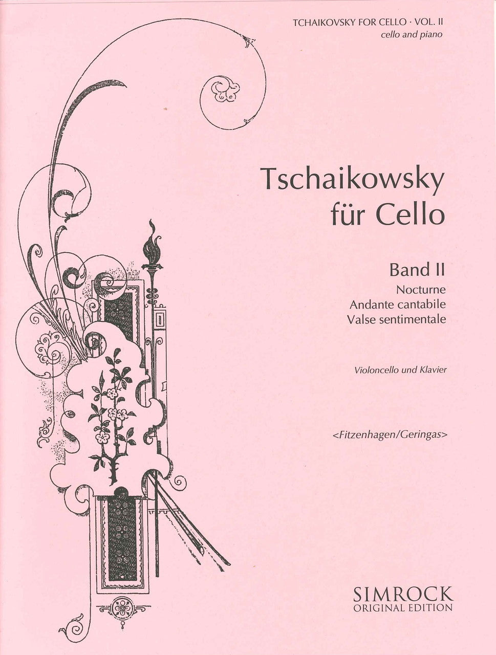 Tchaikovsky fur Cello 2: Andante cantabi (Simrock)