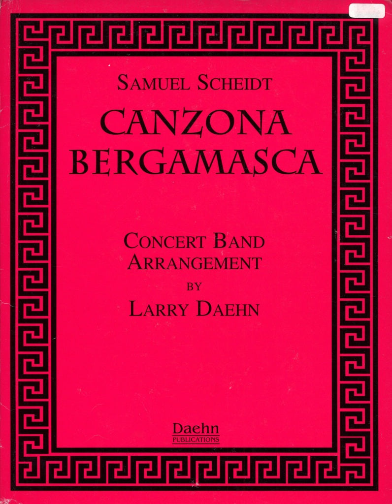 Scheidt, Canzona bergamasca (Daehn) (Daehn Publications)