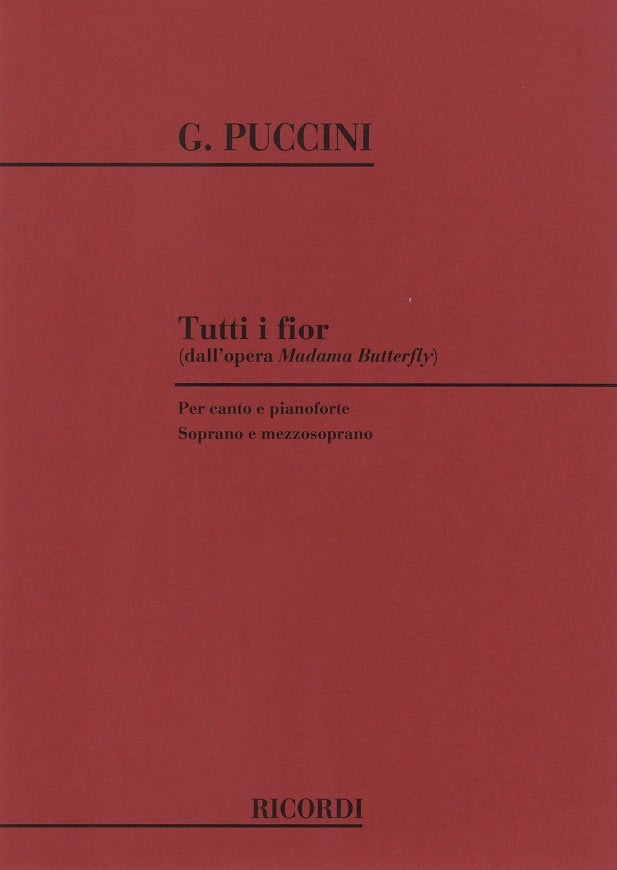 Puccini, Tutti i fior (S,MezS,Pf) (Ricordi)