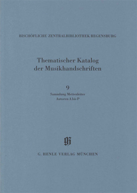 Thematischer Katalog Musikhandsch. 9 (Henle)