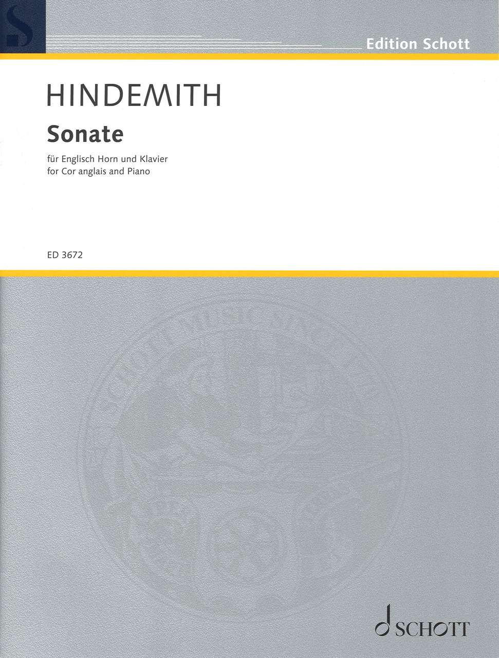 Hindemith, Sonate (1941) (EHr,Pf) (Schott)