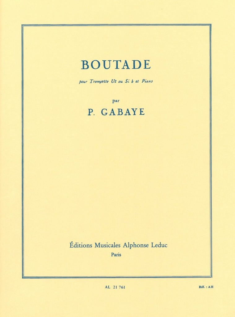 Gabaye, Boutade (Trp,Pf) (Leduc)