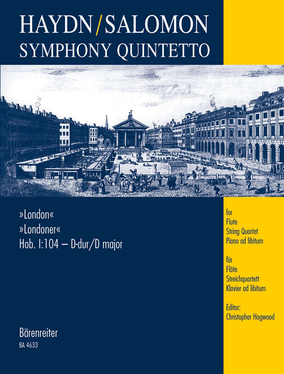 Haydn, Symphony No.104(Fl,Str,Pf ad lib) (Barenreiter)