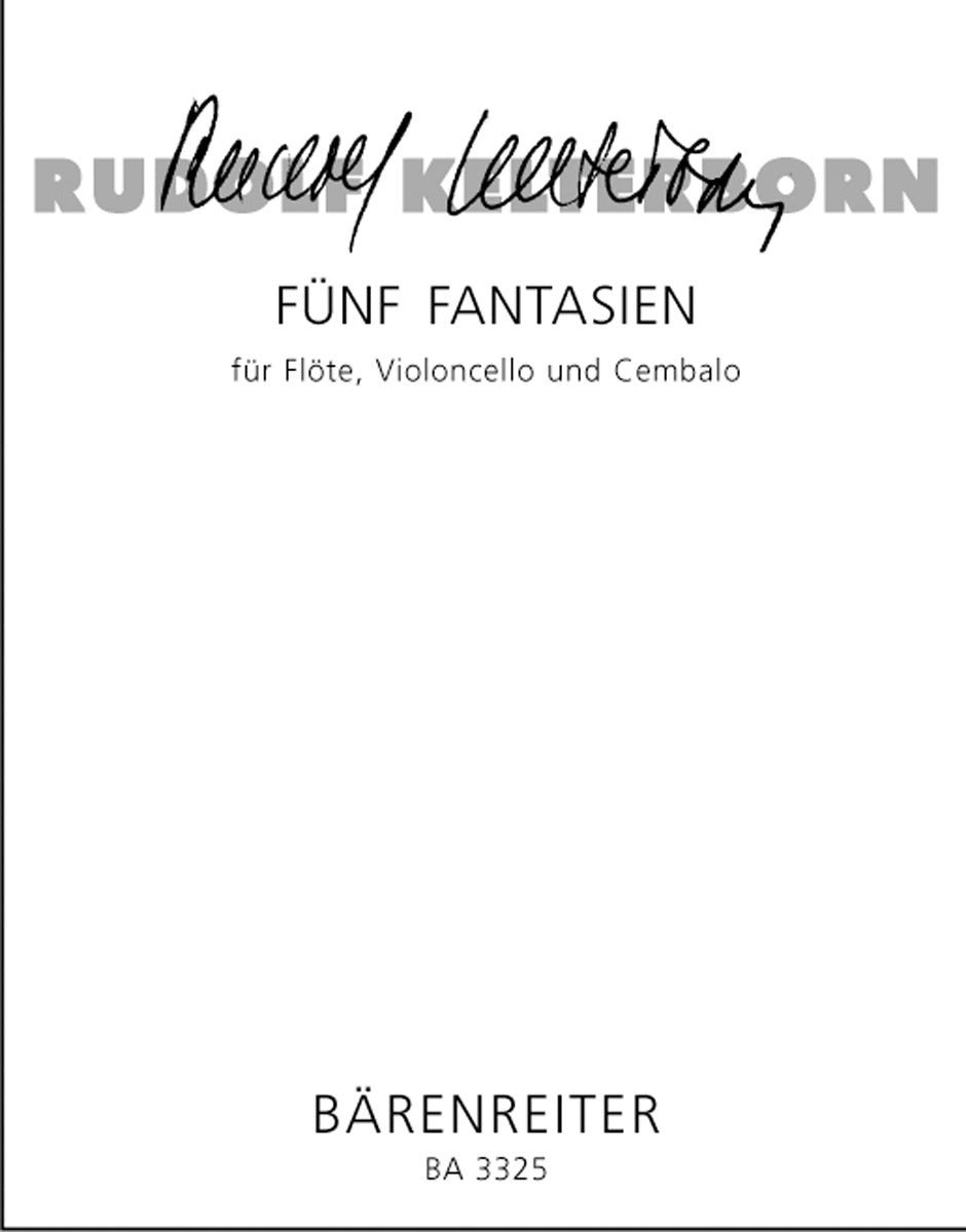 Kelterborn, 5 Fantasien (Fl,Vc,Cemb) (Barenreiter)