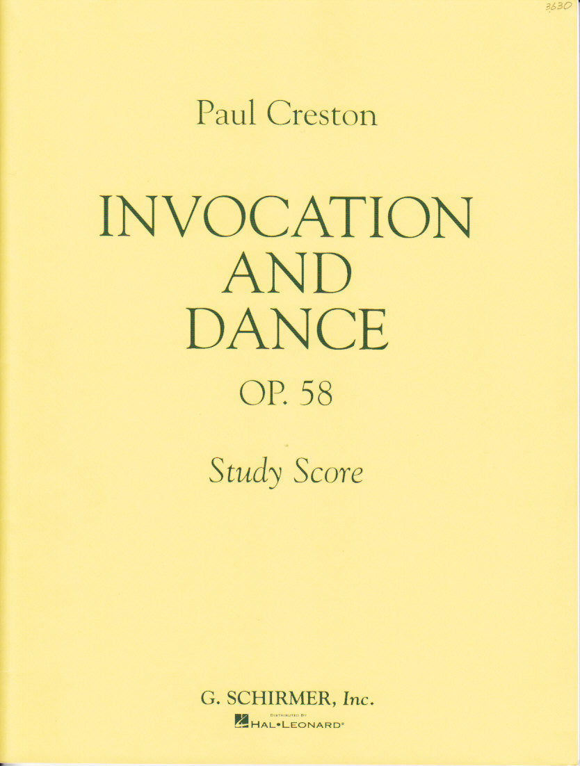 Creston, Invocation and Dance op. 58 (G.Schirmer)