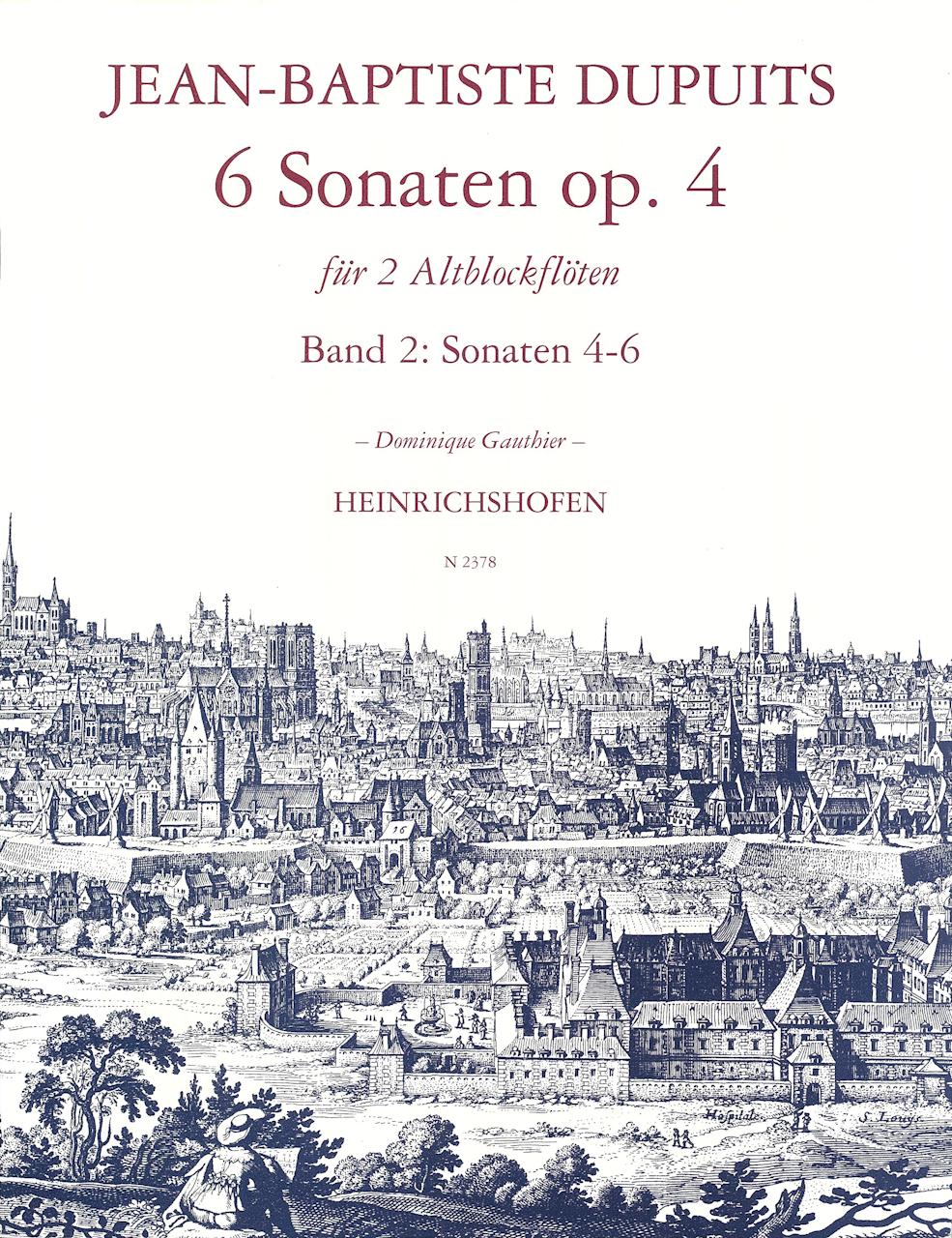 Dupuits, 6 Sonaten op. 4, 2 (AA Rec) (Heinrichshofen)